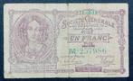 belgie 1 frank societe generale 1918, Postzegels en Munten, Bankbiljetten | België, Ophalen of Verzenden, Los biljet
