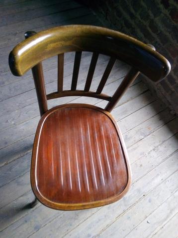 ensemble de 3 chaises de bistrot en bois, Enlèvement, Comme neuf, Bois