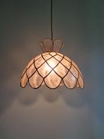 Vintage hanglamp Capiz parelmoer, jaren 70, Ophalen of Verzenden