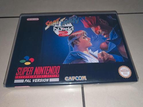 Street Fighter 2 Alpha SNES Game Case, Games en Spelcomputers, Games | Nintendo Super NES, Zo goed als nieuw, Verzenden