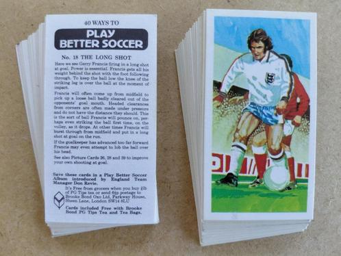 Play Better Soccer complete set 40 chromos voetbal 1976, Verzamelen, Foto's en Prenten, Overige onderwerpen, 1960 tot 1980, Ophalen of Verzenden