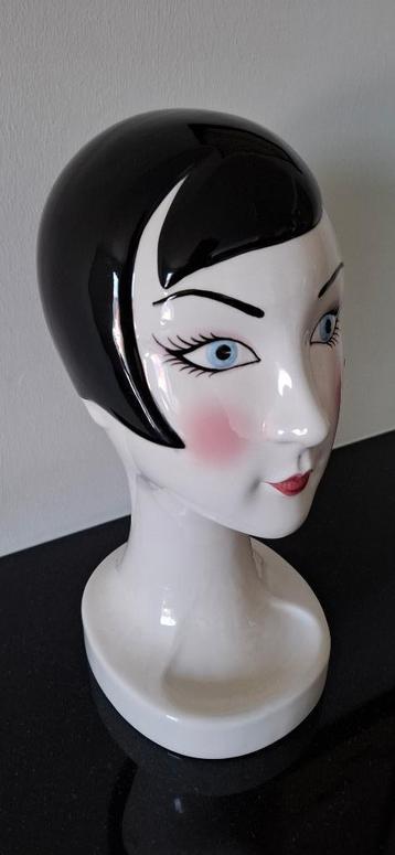 Vintage porseleinen mannequin hoofd - etalagehoofd - display beschikbaar voor biedingen