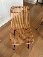 6 Eettafelstoelen - perfecte staat, Ophalen, Bruin, Riet of Rotan, Zo goed als nieuw