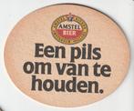 BIERKAART   AMSTEL  EEN PILS OMVAN TE HOUDEN  achterkant, Verzamelen, Biermerken, Verzenden, Nieuw, Viltje(s), Amstel