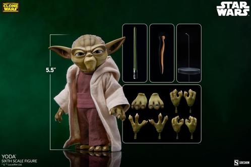 Sideshow Star Wars Yoda the Clone Wars, Verzamelen, Star Wars, Zo goed als nieuw, Actiefiguurtje, Ophalen of Verzenden