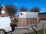 1.5 paarden trailer, Enlèvement, Comme neuf, Bois, Remorque 1½ cheval