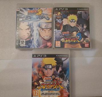 Lot Naruto PS3 – Ultimate Ninja Storm 1, 2 et Generations  beschikbaar voor biedingen