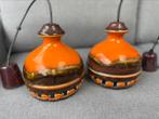 Set van 2 PAN Fat Lava oranje hanglampen vintage, Ophalen of Verzenden