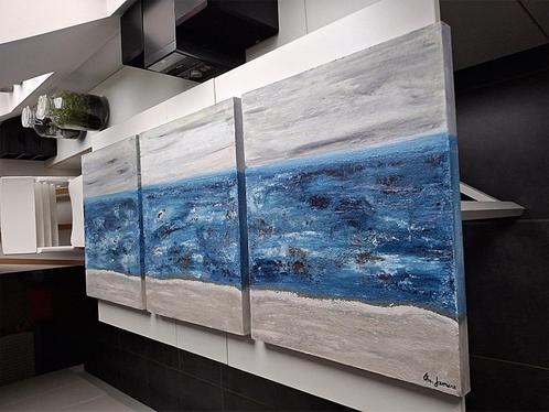 Groot hedendaags modern schilderij 3-luik nieuw, Antiek en Kunst, Kunst | Schilderijen | Modern, Ophalen