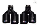 M Logo Carbone fiber dubbele TIPS, Auto-onderdelen, Ophalen, BMW