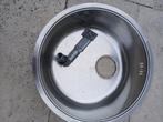 Spoelbak inox rond, Ophalen