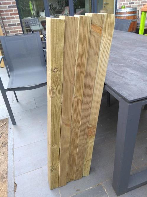2 geïmpregneerde tuingordingen - balken, Tuin en Terras, Palen, Balken en Planken, Nieuw, Balken, Ophalen