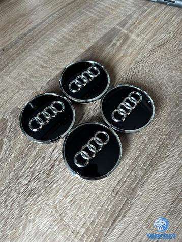 ORIGINELE Audi naafkap naafdop set hoogglans zwart beschikbaar voor biedingen