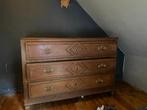 Commode ancienne en bois massif 3 tiroirs, Enlèvement, Utilisé