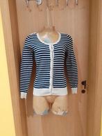 Vero Moda marineblauw en crème vest — Maat S (36), Blauw, Vero Moda, Ophalen of Verzenden, Maat 36 (S)