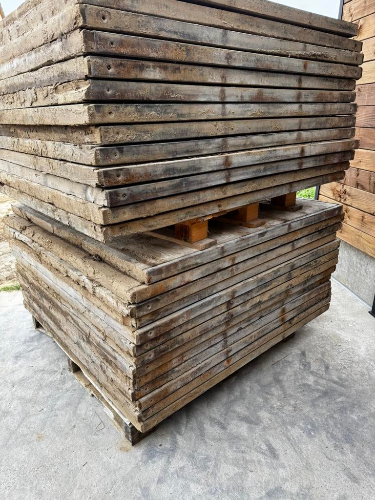 Plancher terrasse allée jardin animaux, Enlèvement, Utilisé, Autres types, Bois dur