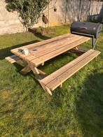 Oude picknick bank, Tuin en Terras, Ophalen, Gebruikt, Rechthoekig, Hout