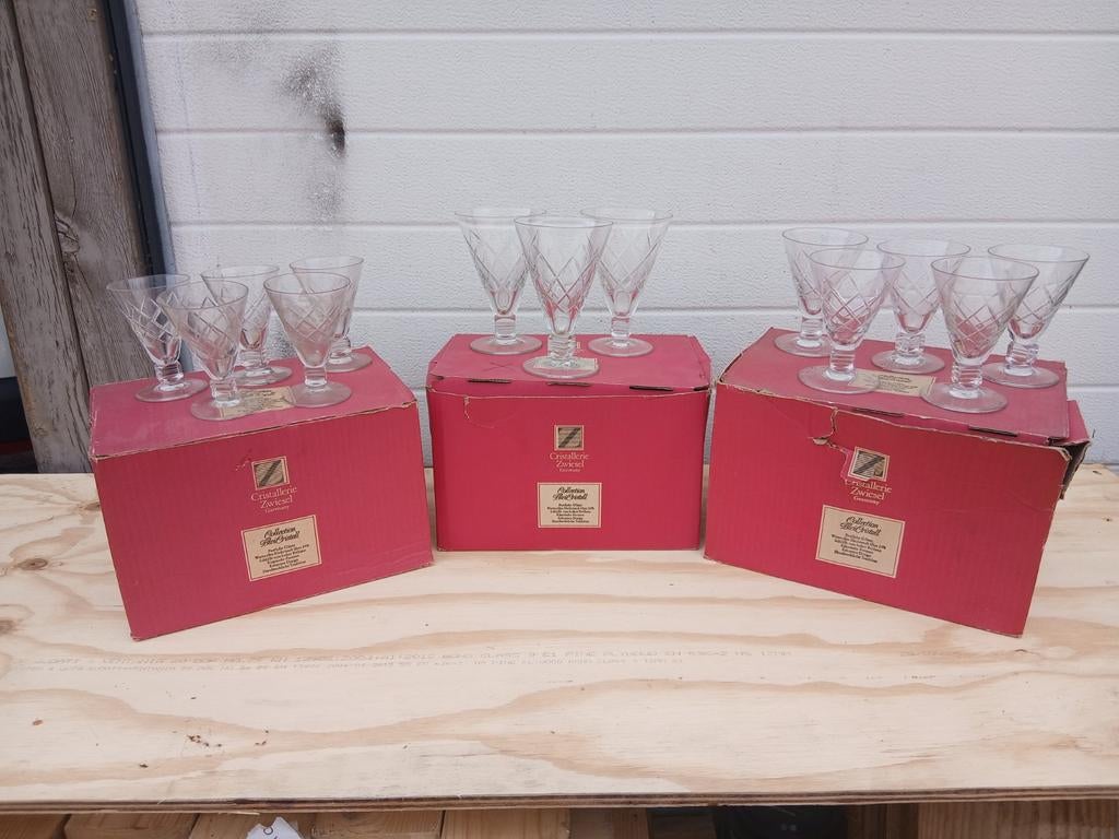 Kristallen glasservies, Ophalen