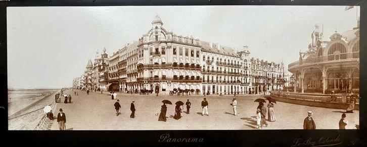 Panorama’s Oostende - "Le Bon" / E.V. Dessard (ca. 1905), Verzamelen, Foto's en Prenten, Foto, Gebouw, Voor 1940, Ophalen