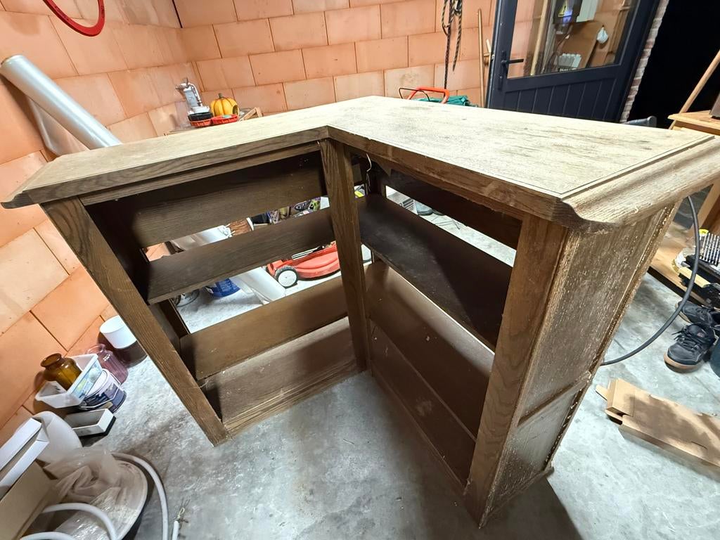 Houten Bar toog, Ophalen