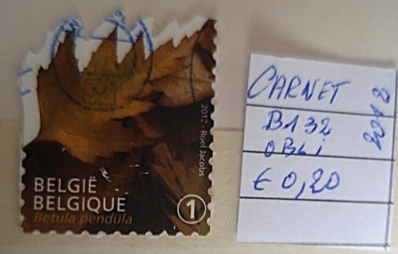 Belgique 4273 (O) B132, Oblitéré, 1 Autocollant, Affranchi, Envoi