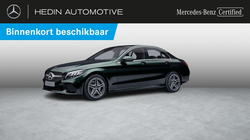 Mercedes-Benz C-Klasse 180 Berline AMG Line Verwarmde Zetels, 700 kg, Tissu, Vert, 4 cylindres