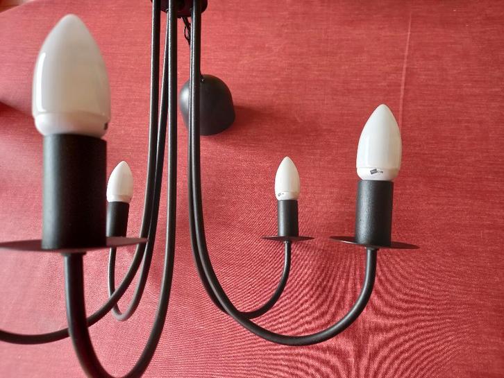 Metalen kroonluchter van IKEA, Huis en Inrichting, Lampen | Kroonluchters, Gebruikt, Metaal, Ophalen