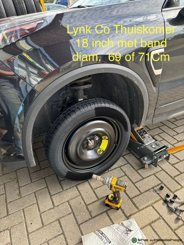 Thuiskomer Reservewiel vr ZOMER VAKANTIE '26 Bestel NU !, Pneus et Jantes, Véhicule de tourisme, -, Utilisé