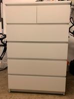 Witte Malm Ladekast Ikea (6 laden), Huis en Inrichting, Ophalen, Gebruikt, 5 laden of meer, 100 tot 150 cm
