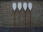 4 peddels in kunststof lengte 110 cm, Watersport en Boten, Peddels, Ophalen of Verzenden, Zo goed als nieuw, Enkelbladige peddel