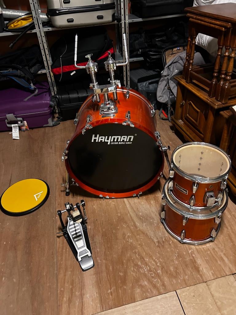 Drumstel Hayman, Muziek en Instrumenten, Drumstellen en Slagwerk, Ophalen, Gebruikt, Overige merken