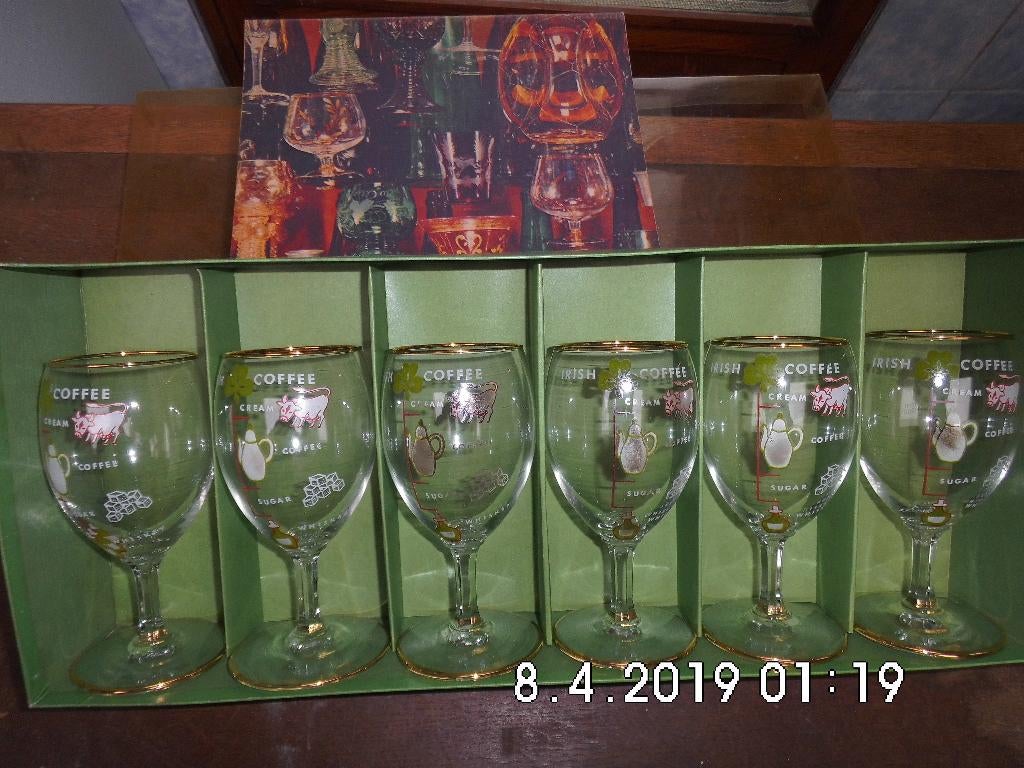 zes irisch koffie glazen, Diversen, Ophalen of Verzenden, Zo goed als nieuw