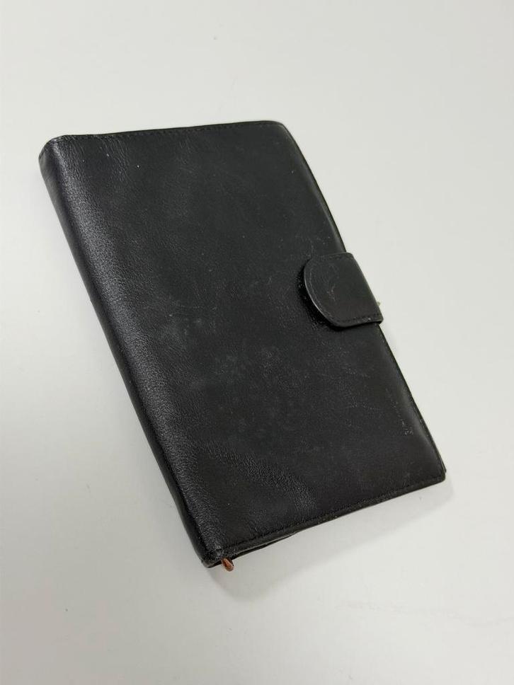 Lichfield 1642 leren leather portemonnee zwart dames heren, Handtassen en Accessoires, Portemonnees, Zo goed als nieuw, Overige merken