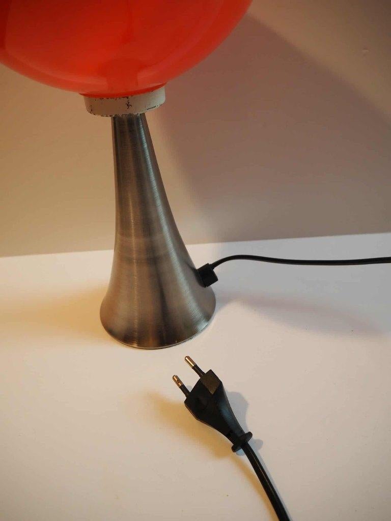 Vintage oranje UFO lampje uit de Space Age, 1970s, Ophalen of Verzenden