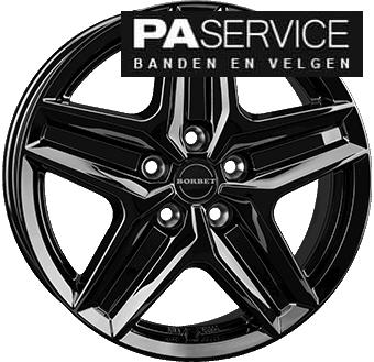 Nieuw 18 inch Gloss Black Borbet Volkswagen Crafter Zomerset, 18 inch, -, -, Banden en Velgen