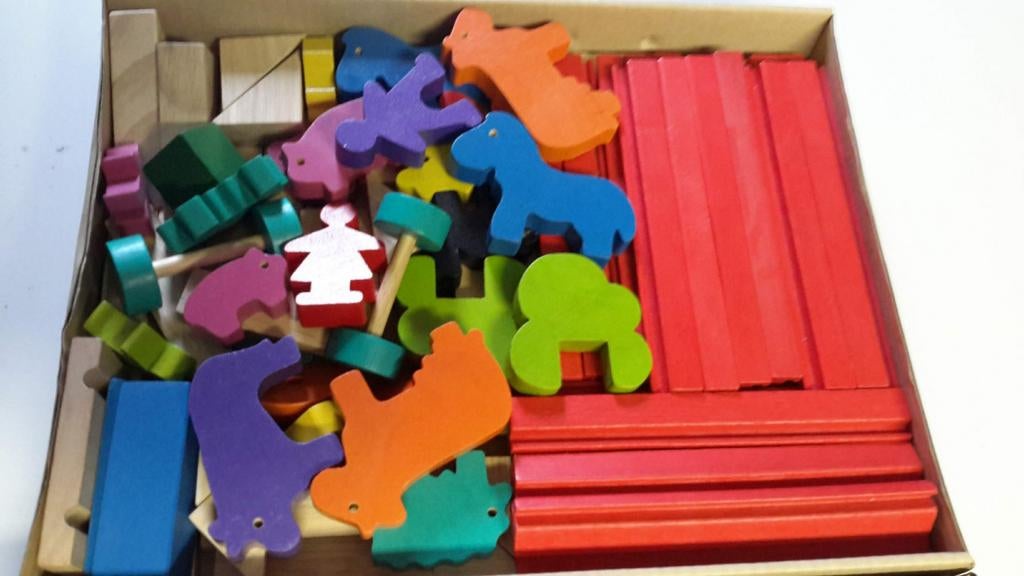 Houten blokken boerderij, Kinderen en Baby's, Ophalen