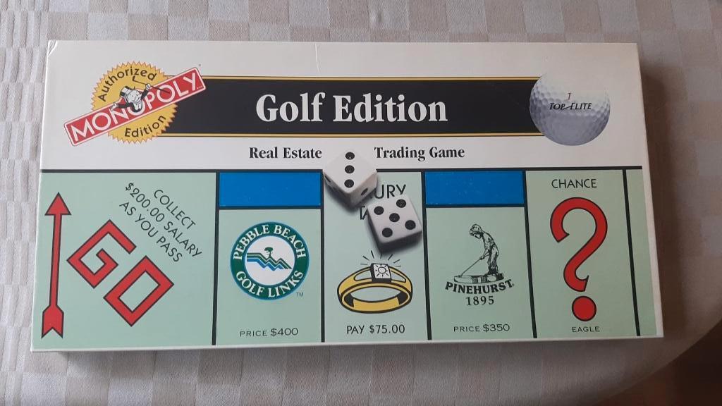 bordspel Monopoly Golf Monopolie 2e edition, Trois ou quatre joueurs, Enlèvement ou Envoi, Neuf, Monopoly
