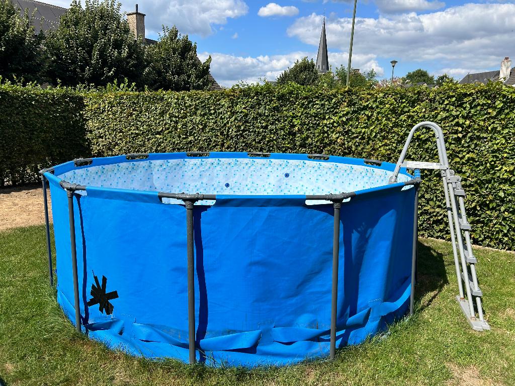 zwembad, Tuin en Terras, Zwembaden, Gebruikt, Opzetzwembad, 80 tot 120 cm, 200 tot 400 cm, 300 cm of meer, Rond, Ophalen