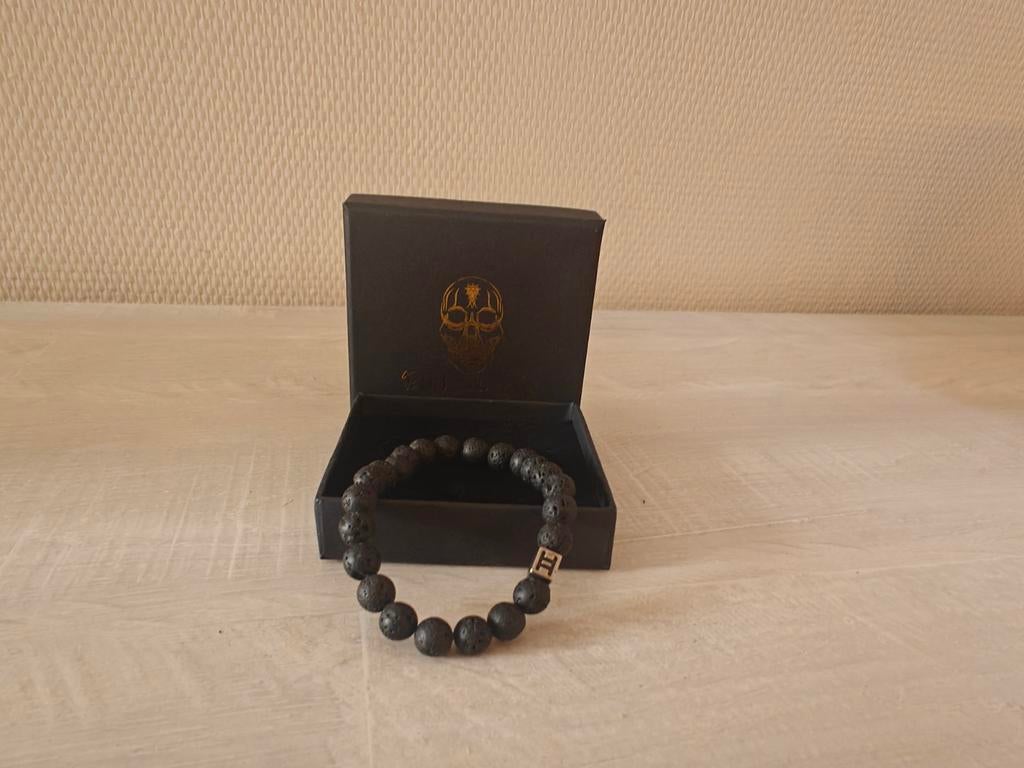 Bracelet bracelet pour homme, Enlèvement ou Envoi, Neuf, Noir, Avec bracelets à breloques ou perles
