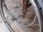 2 Aluminium rolstoelwielen zonder banden, Ophalen of Verzenden, Gebruikt