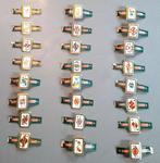 24 bagues de cigare jeu de cartes, Collections, Enlèvement ou Envoi, Utilisé, Bagues de cigare