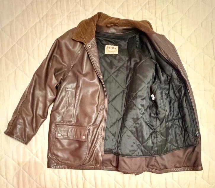 Veste moto SOUBIRAC En cuir véritable . Doublure amovible, Motoren, Kleding | Motorkleding, Heren, Ophalen of Verzenden