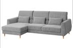 Canapé 3 places + méridienne IKEA SLATORP (tissu gris clair), Gris