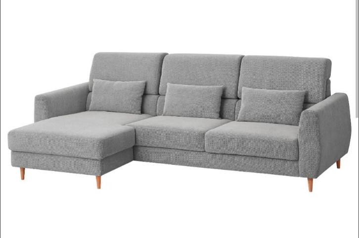 IKEA SLATORP 3-zitsbank + dagbed (lichtgrijze stof), Huis en Inrichting, Slaapkamer | Slaapbanken, Grijs