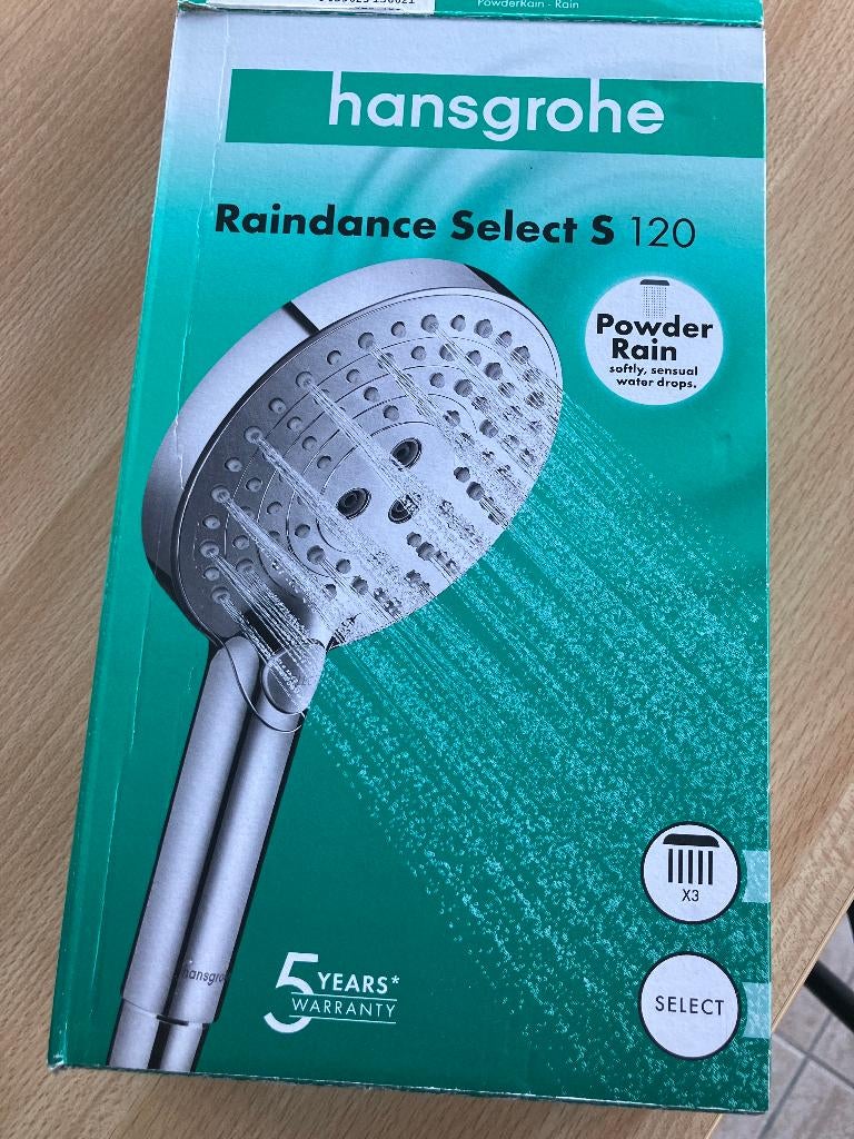 hansgrohe douchekop, Ophalen