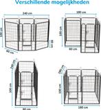 Dubbele puppyren, Dieren en Toebehoren, Hondenbenches, Ophalen, Zo goed als nieuw
