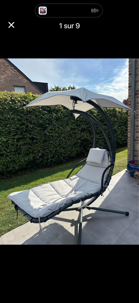 Lit suspendu dream d exterieur 106x103 gris, Enlèvement, Comme neuf