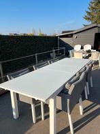 Tuinset, Tuin en Terras, Tuinsets en Loungesets, Ophalen, Gebruikt, Meer dan 8 zitplaatsen, Aluminium