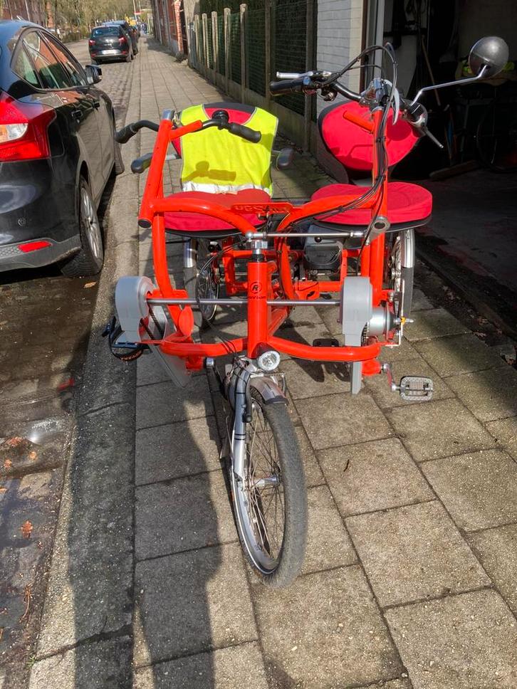 Duo fiets elektrisch (Merk VanRaam), Fietsen en Brommers, Fietsen | Driewielfietsen, Zo goed als nieuw, Ophalen