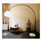Vintage booglamp met marmeren voet – Arc lamp – 165 cm(40cm), Huis en Inrichting, Ophalen, Mid century - Arco - Flos, Gebruikt